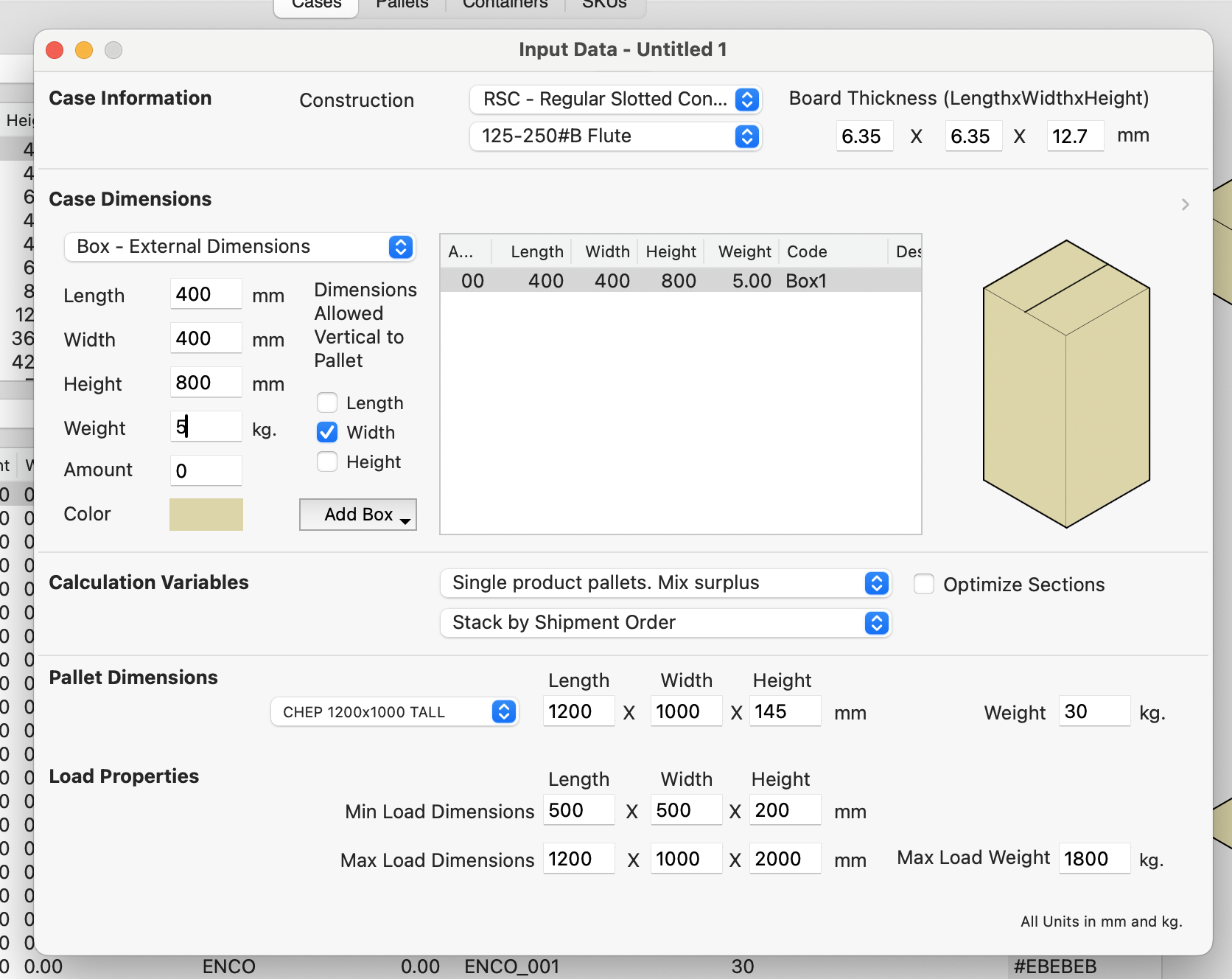 Input Window with Box