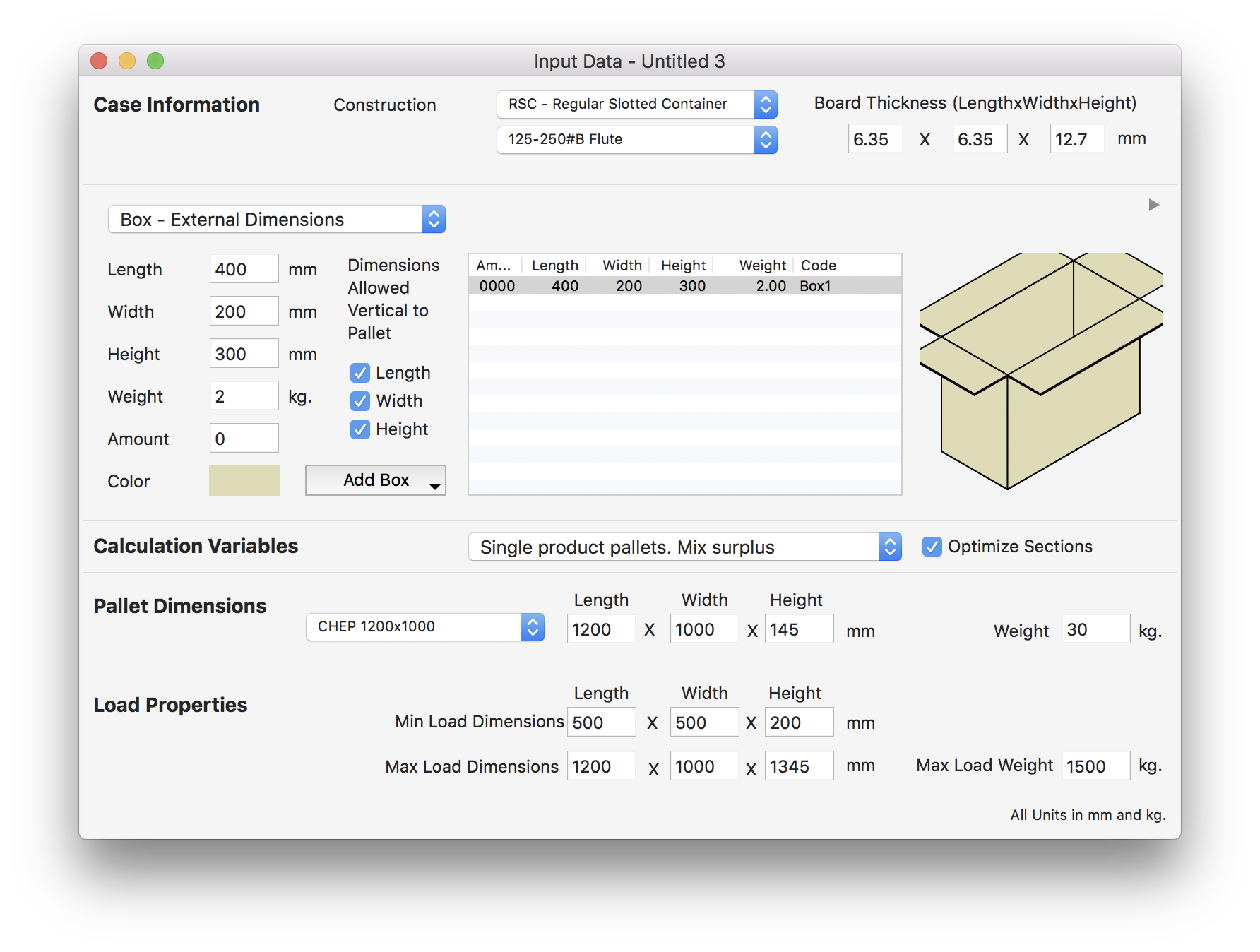 Box in Input Window