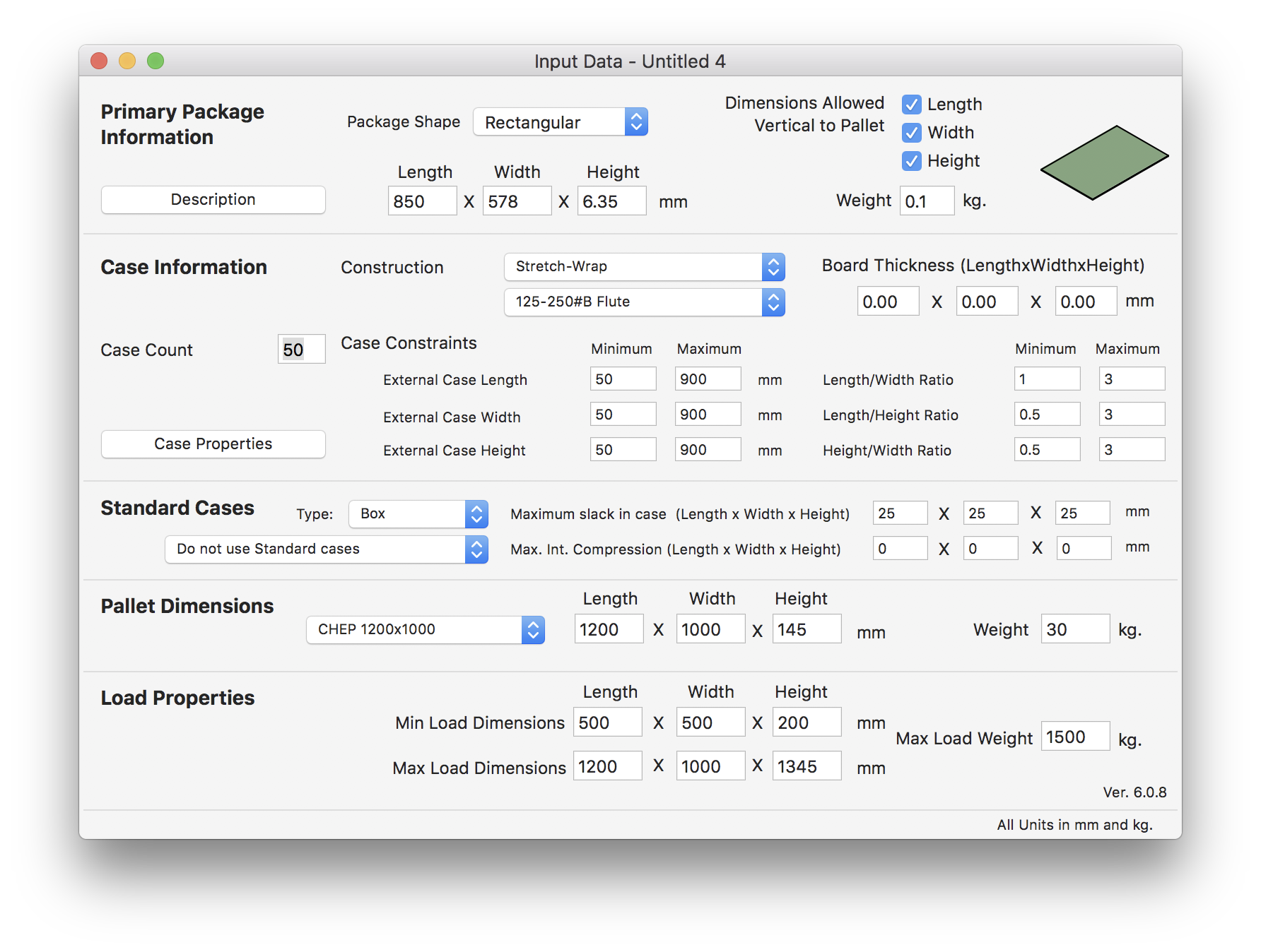 Flat Primary Package Input