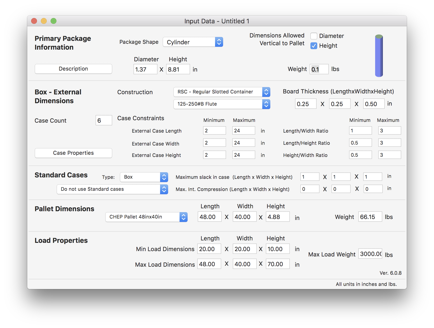 Primary Package Input