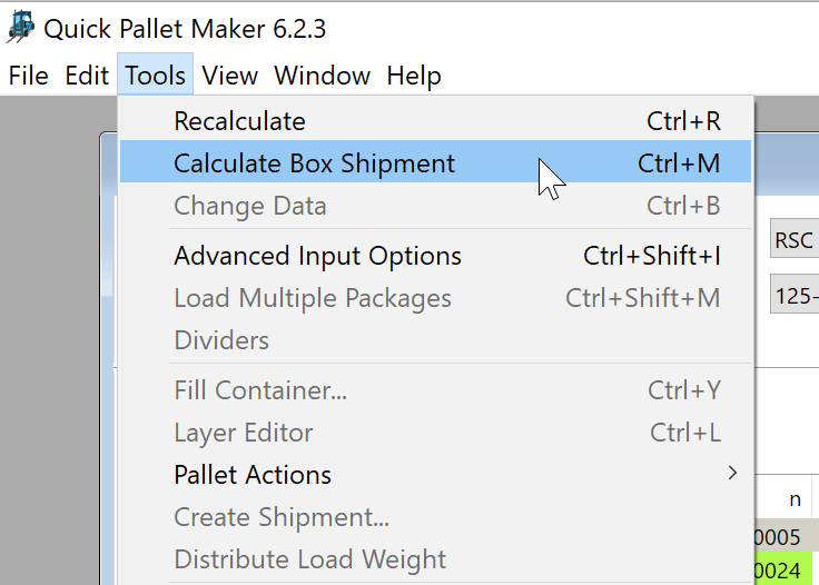 Tools - Calculate Box Shipment