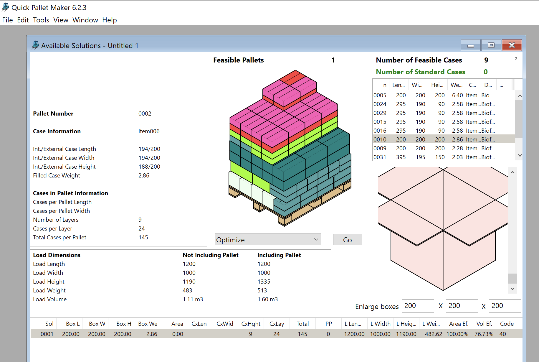 Pallet Layout