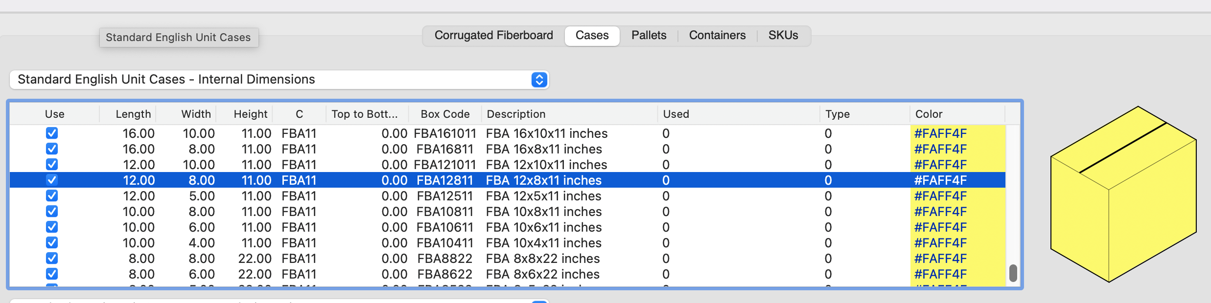 Pasting box data