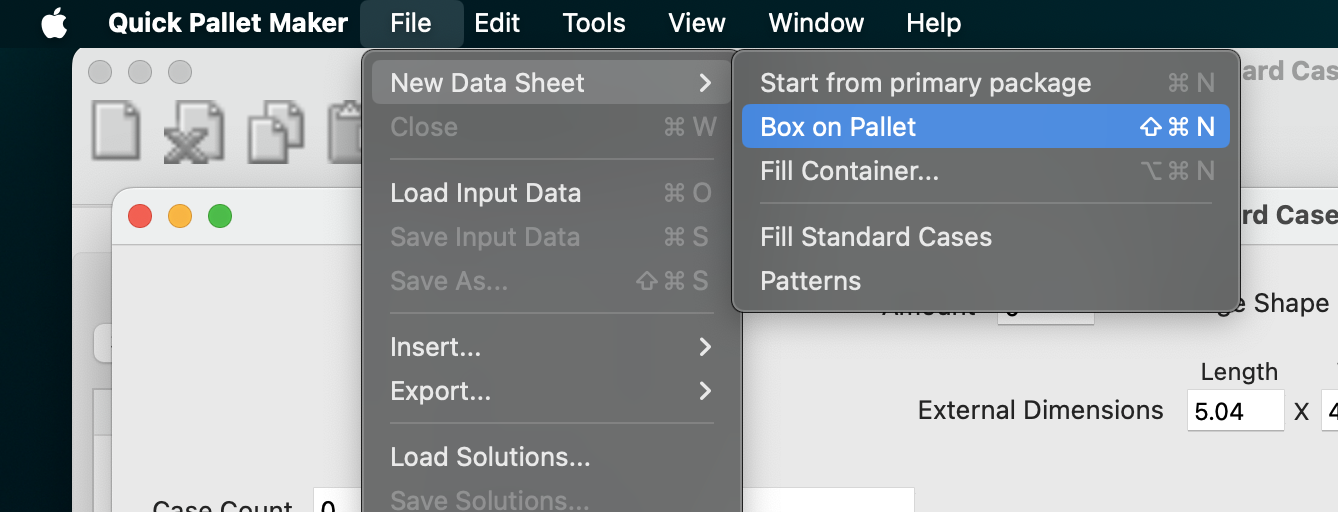 New Data Sheet - Box on Pallet