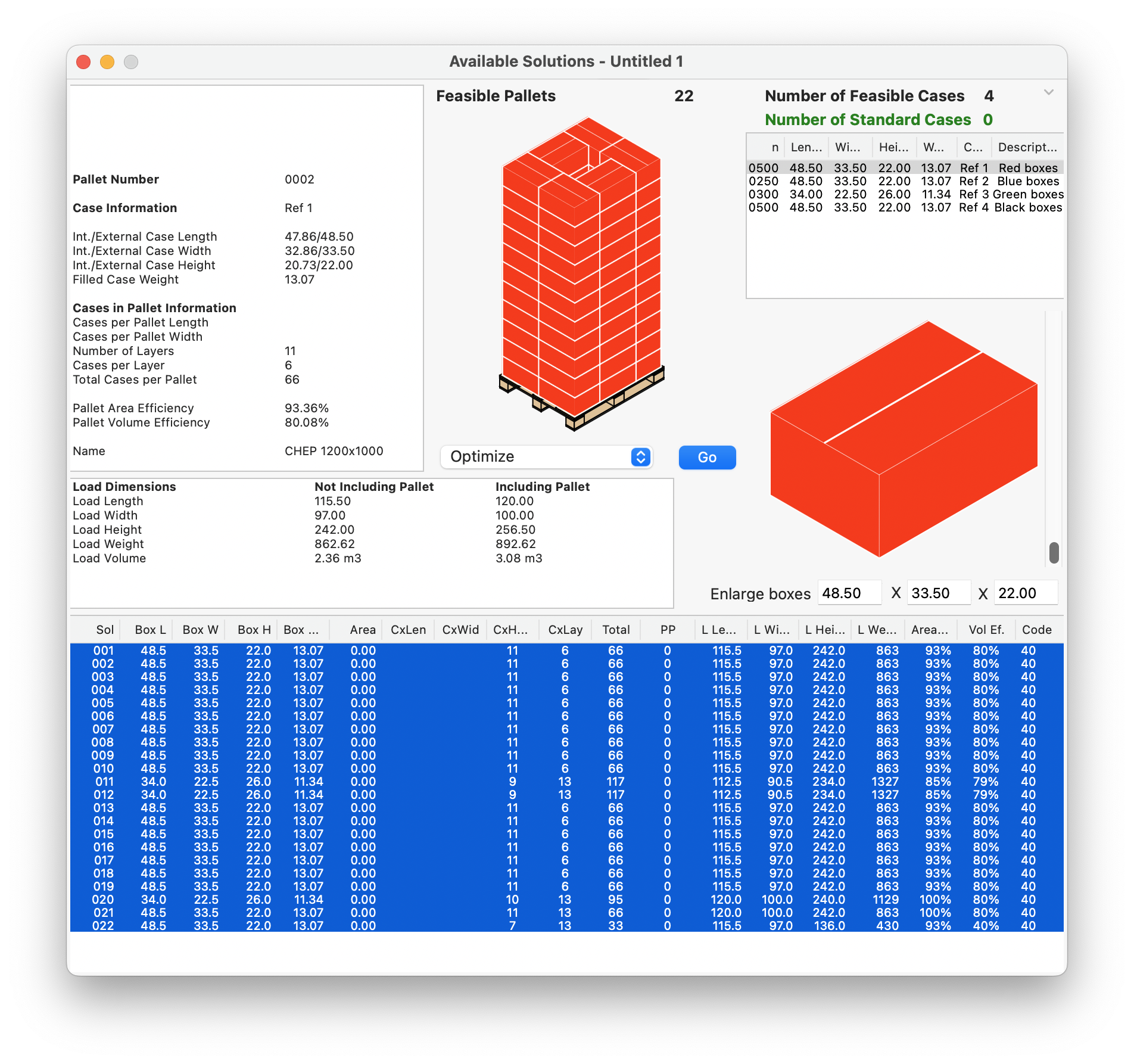 available pallet solutions